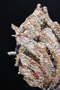 mosaico conchiglia michela marcon grado agosto 2025 dettaglio tracce 001