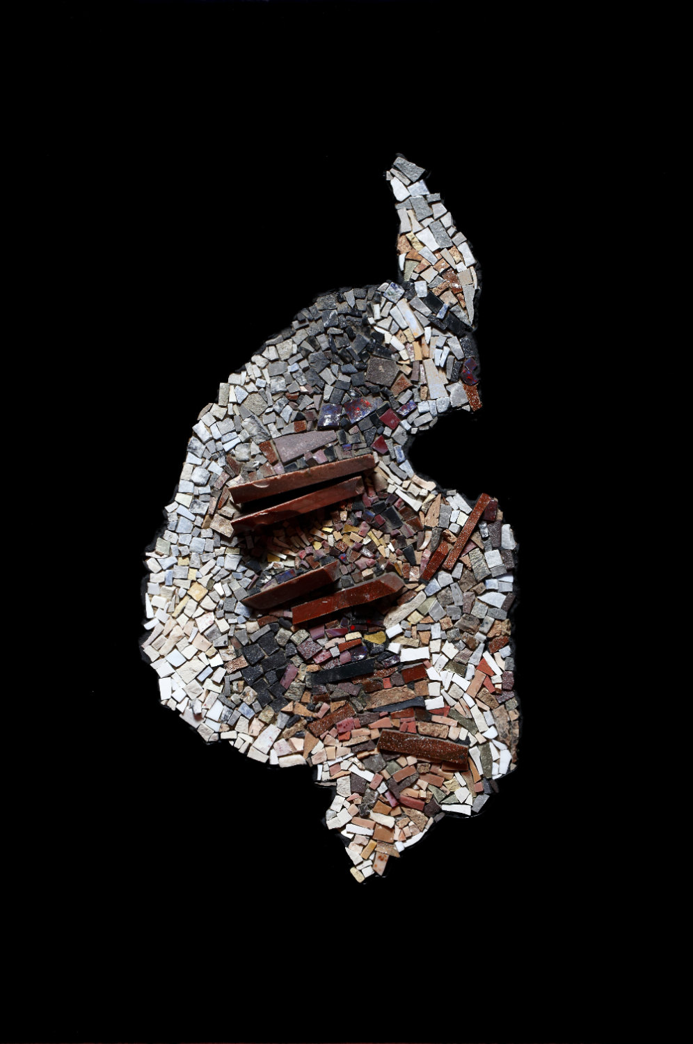 mosaico conchiglia michela marcon grado agosto 2025 pelle di pietra ferite